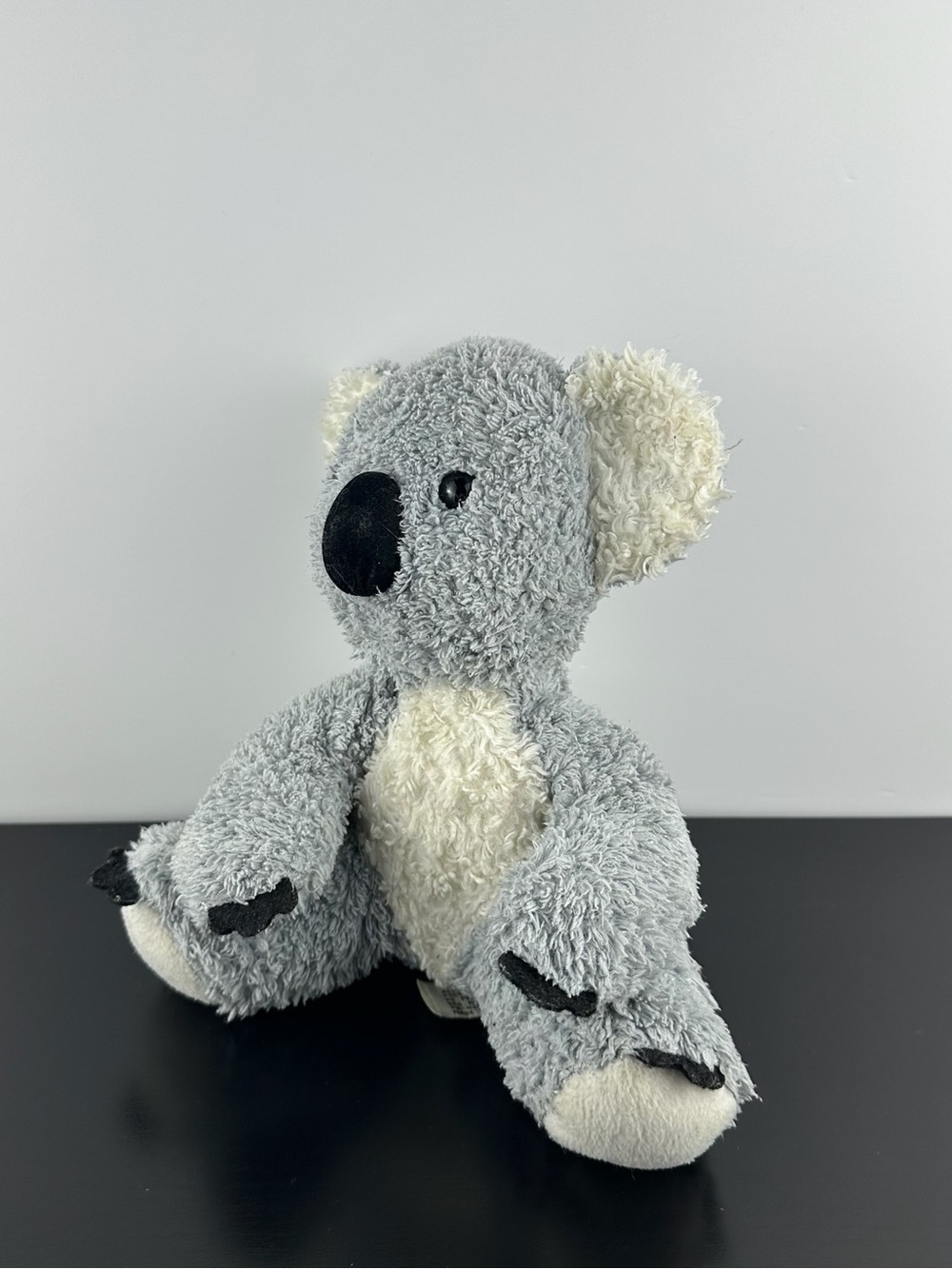 Aurora Koala Beanie Teddy Bear 9" Gray White Black Plush Stuffed Animal